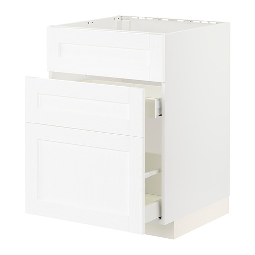 METOD/MAXIMERA base cab f sink+3 fronts/2 drawers