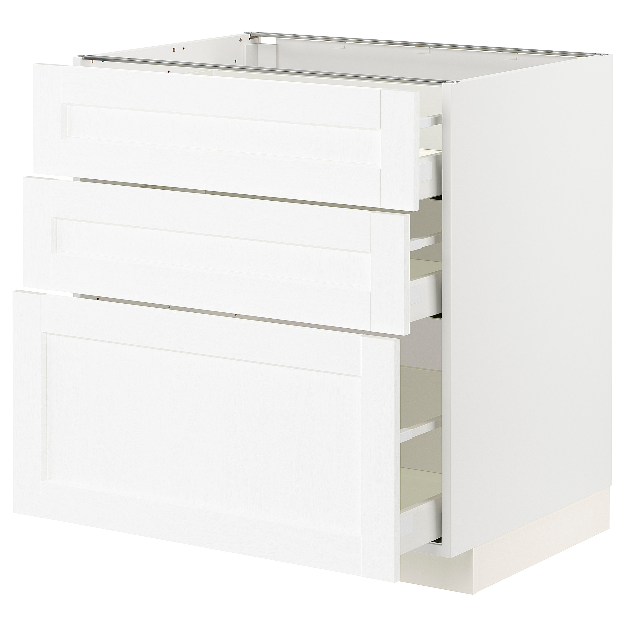 METOD/MAXIMERA base cabinet with 3 drawers