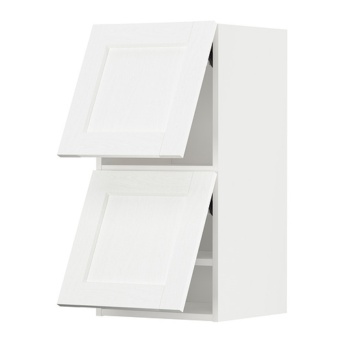 METOD - wall cab horizo 2 doors w push-open, white Enköping/white wood effect | IKEA Taiwan Online - PE855875_S4