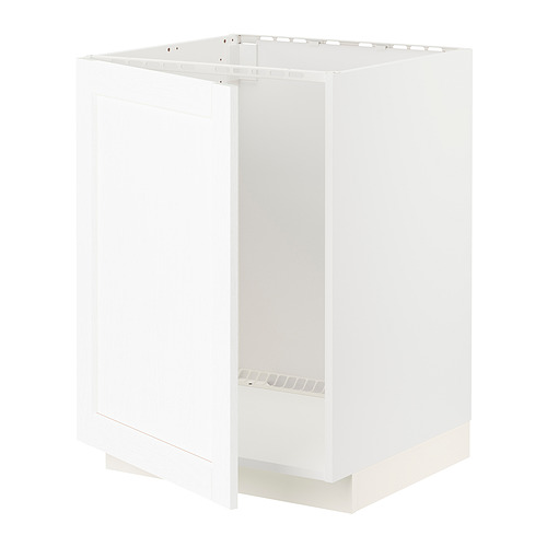 METOD - base cabinet for sink, white Enköping/white wood effect | IKEA Taiwan Online - PE855770_S4