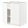 METOD - base cabinet with shelves/2 doors, white Enköping/white wood effect | IKEA Taiwan Online - PE855784_S1