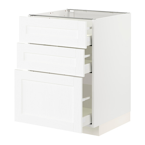 METOD/MAXIMERA base cabinet with 3 drawers