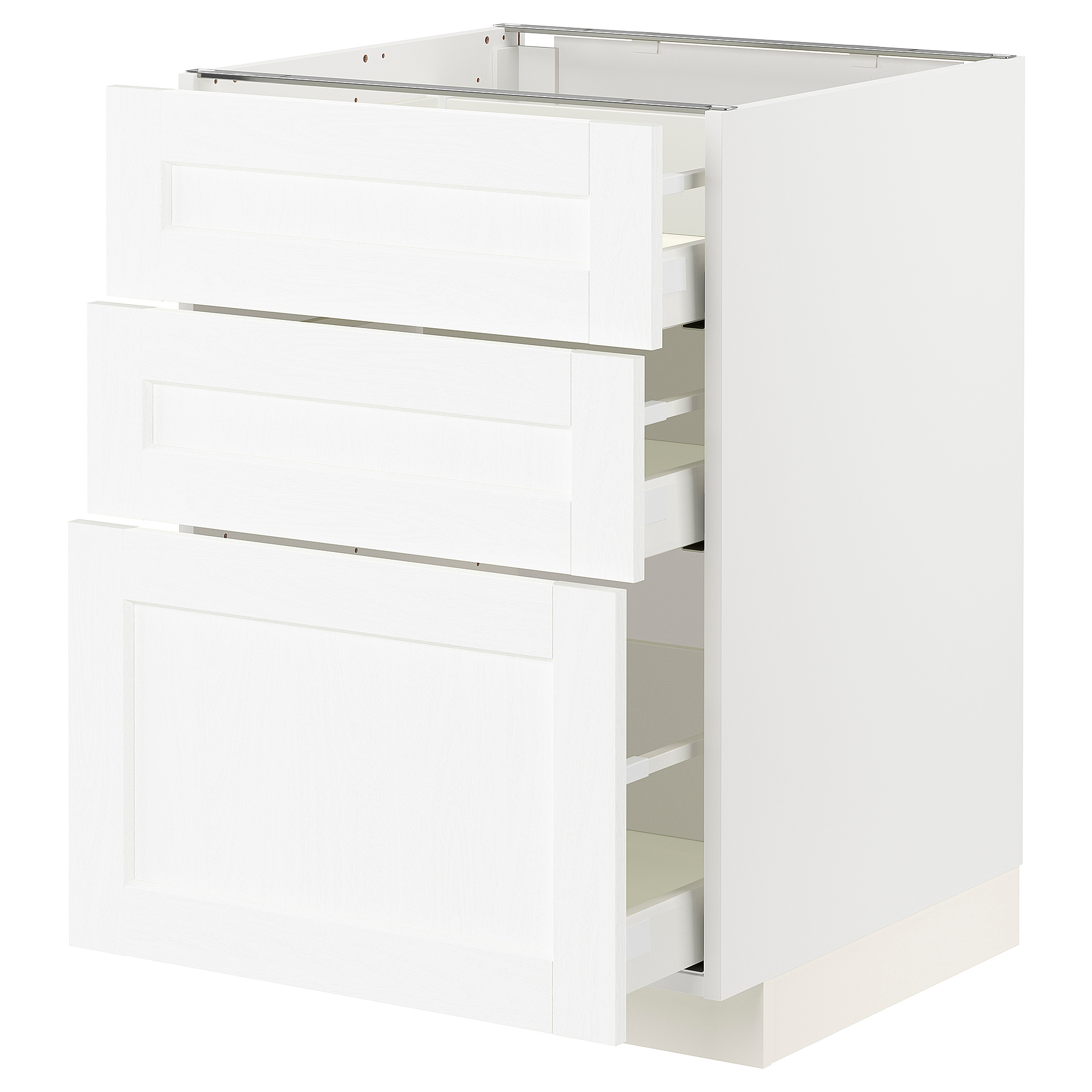 METOD/MAXIMERA base cabinet with 3 drawers