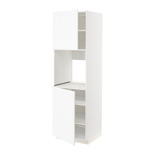 METOD - high cab f oven w 2 doors/shelves, white Enköping/white wood effect | IKEA Taiwan Online - PE855793_S4