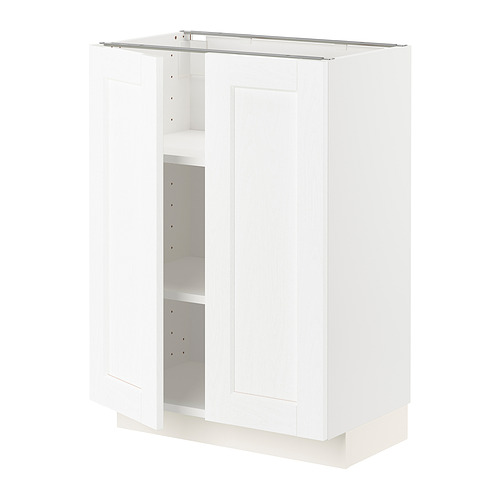 METOD - 底櫃附層板/2門板, 白色 Enköping/白色 木紋 | IKEA 線上購物 - PE855922_S4