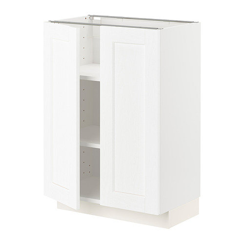 METOD base cabinet with shelves/2 doors