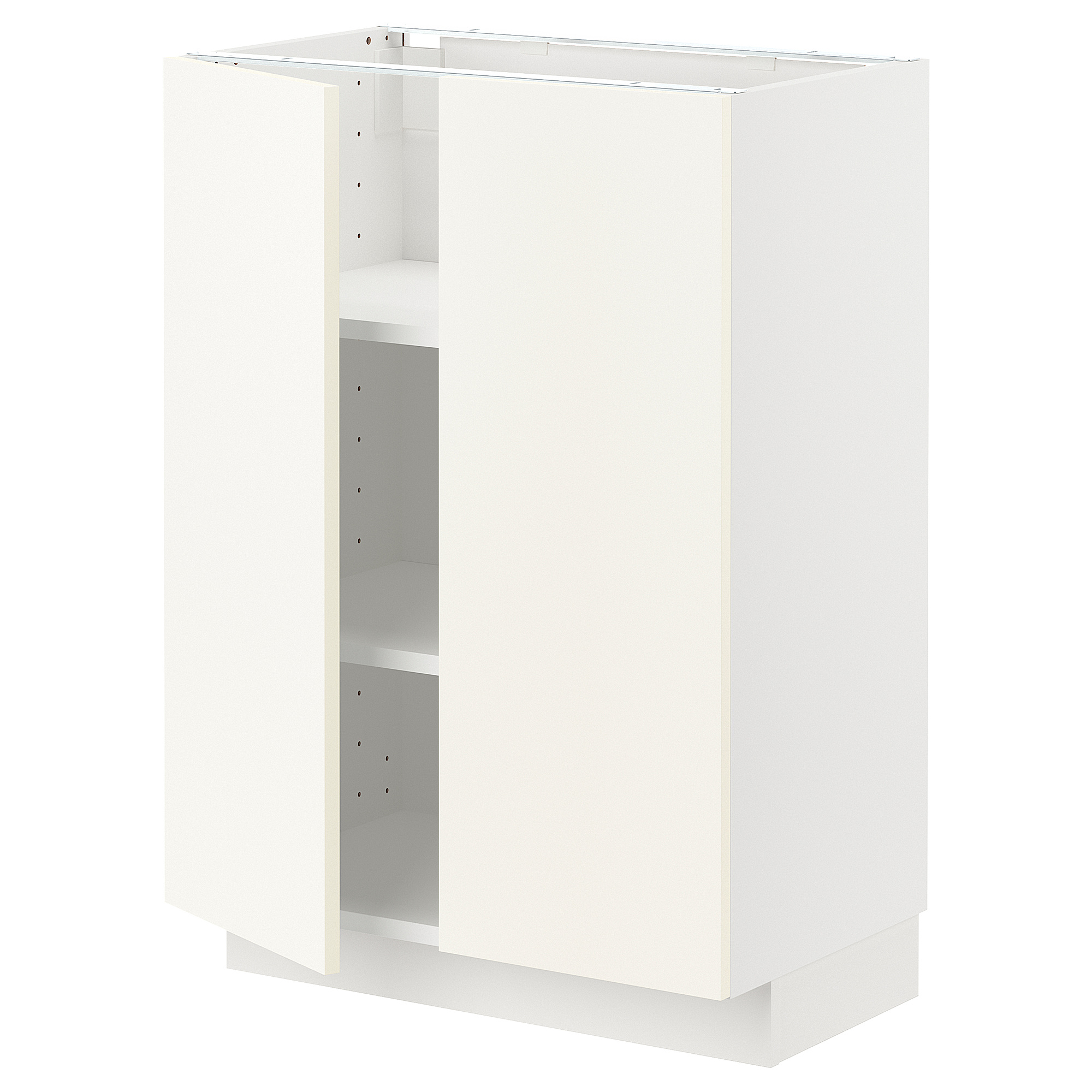 METOD base cabinet with shelves/2 doors