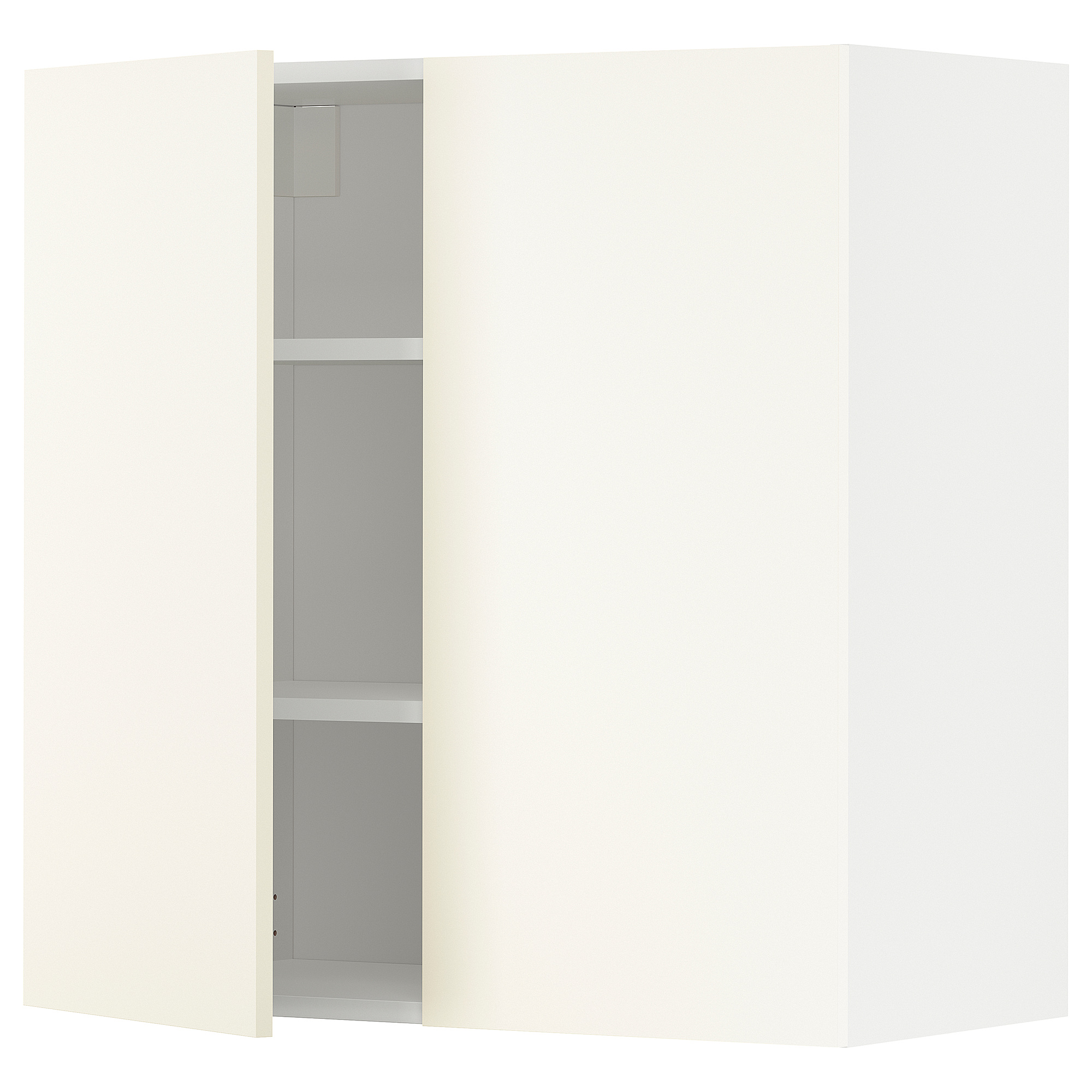 METOD wall cabinet with shelves/2 doors