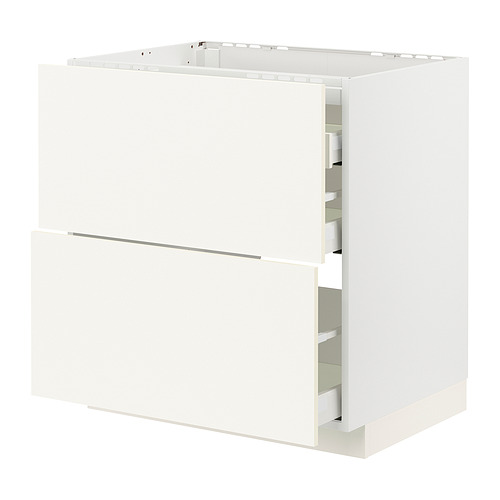 METOD/MAXIMERA base cab f hob/2 fronts/3 drawers