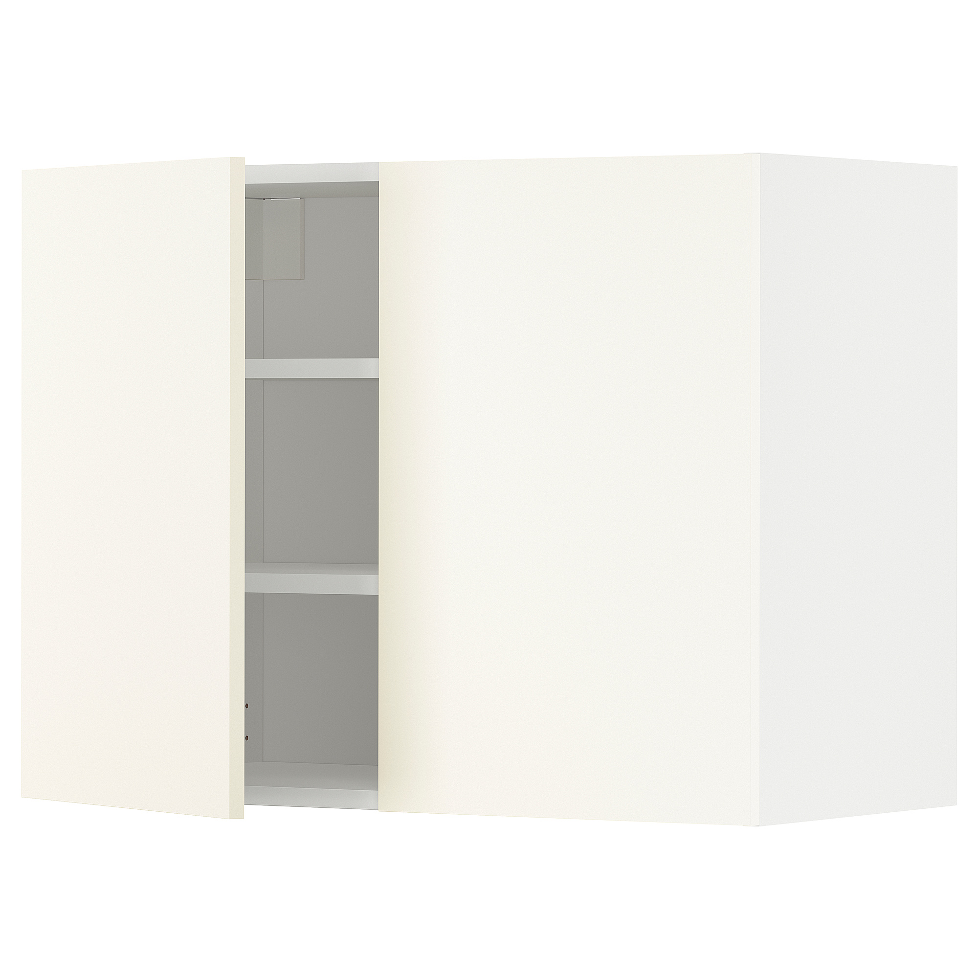 METOD wall cabinet with shelves/2 doors