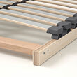 MALM bed frame, high, w 4 storage boxes
