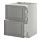 METOD/MAXIMERA - base cab f hob/2 fronts/3 drawers, white/Bodbyn grey | IKEA Taiwan Online - PE412347_S1
