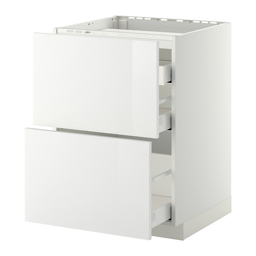 METOD/MAXIMERA base cab f hob/2 fronts/3 drawers