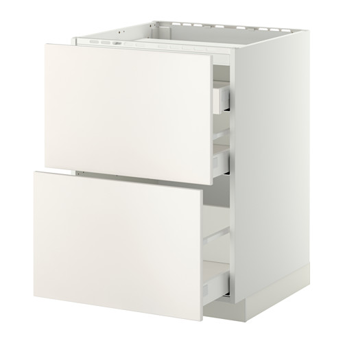 METOD/MAXIMERA base cab f hob/2 fronts/3 drawers