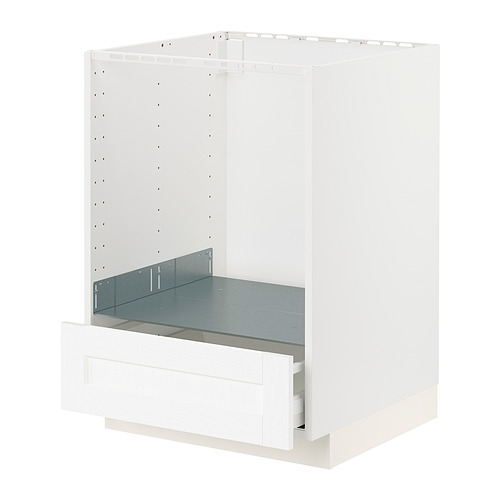 METOD/MAXIMERA - base cabinet for oven with drawer, white Enköping/white wood effect | IKEA Taiwan Online - PE855924_S4