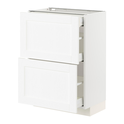 METOD/MAXIMERA base cab with 2 fronts/3 drawers