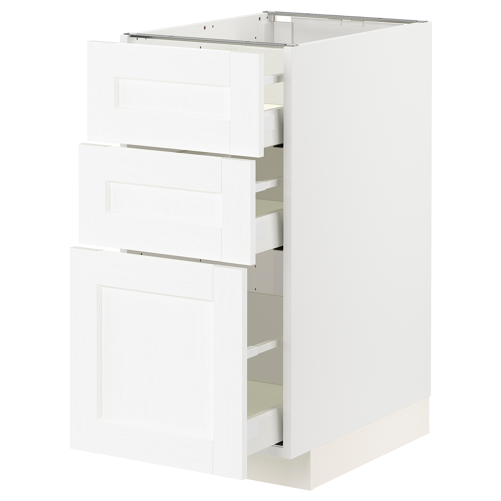 METOD/MAXIMERA base cabinet with 3 drawers