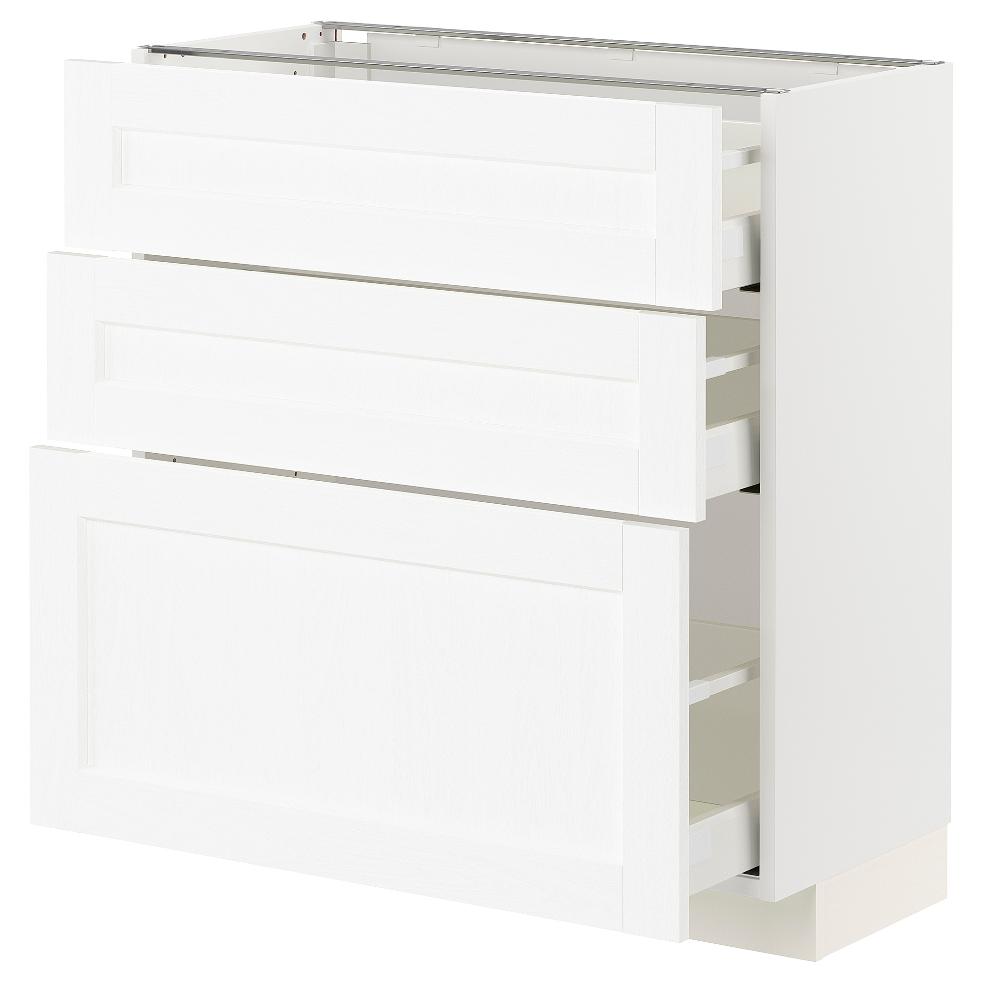 METOD/MAXIMERA base cabinet with 3 drawers