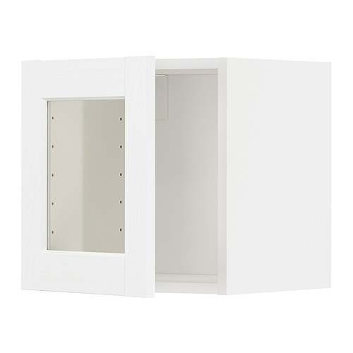 METOD wall cabinet with glass door