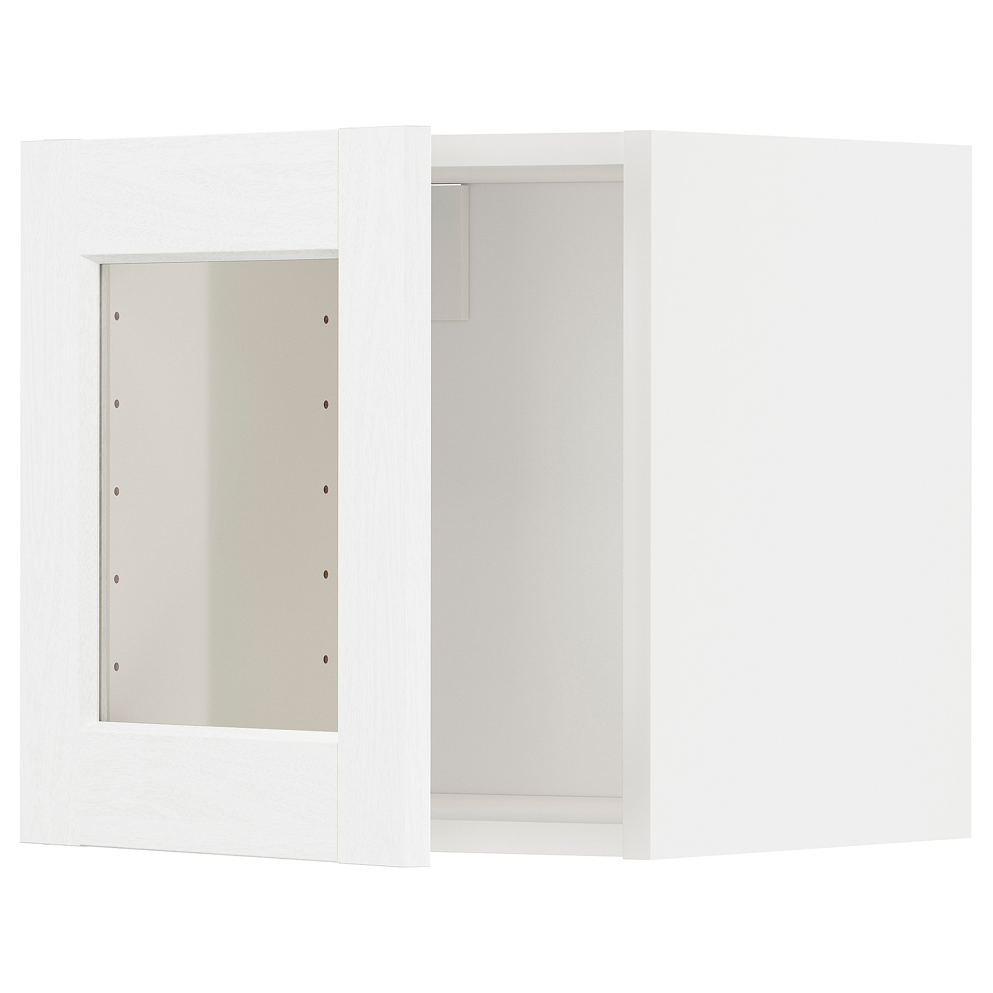 METOD wall cabinet with glass door