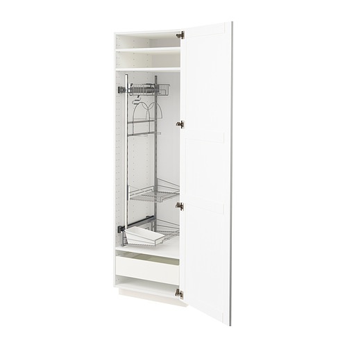 METOD/MAXIMERA high cabinet with cleaning interior