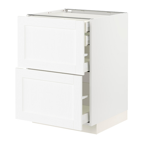 METOD/MAXIMERA - base cb 2 frnts/2 low/1 md/1 hi drw, white Enköping/white wood effect, 60x60x80 cm | IKEA Taiwan Online - PE855949_S4