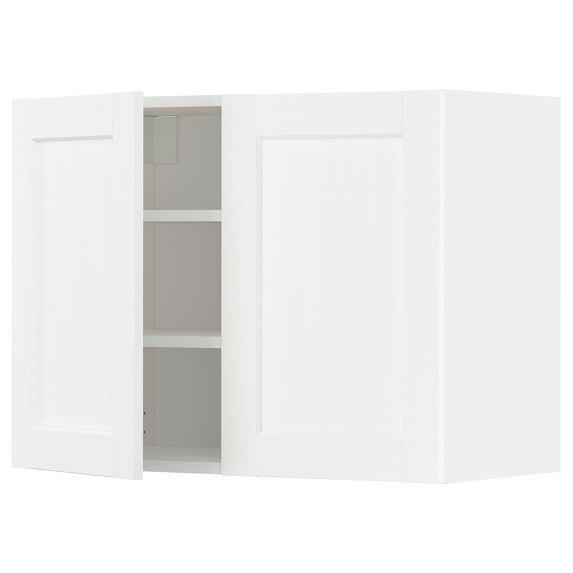 METOD wall cabinet with shelves/2 doors