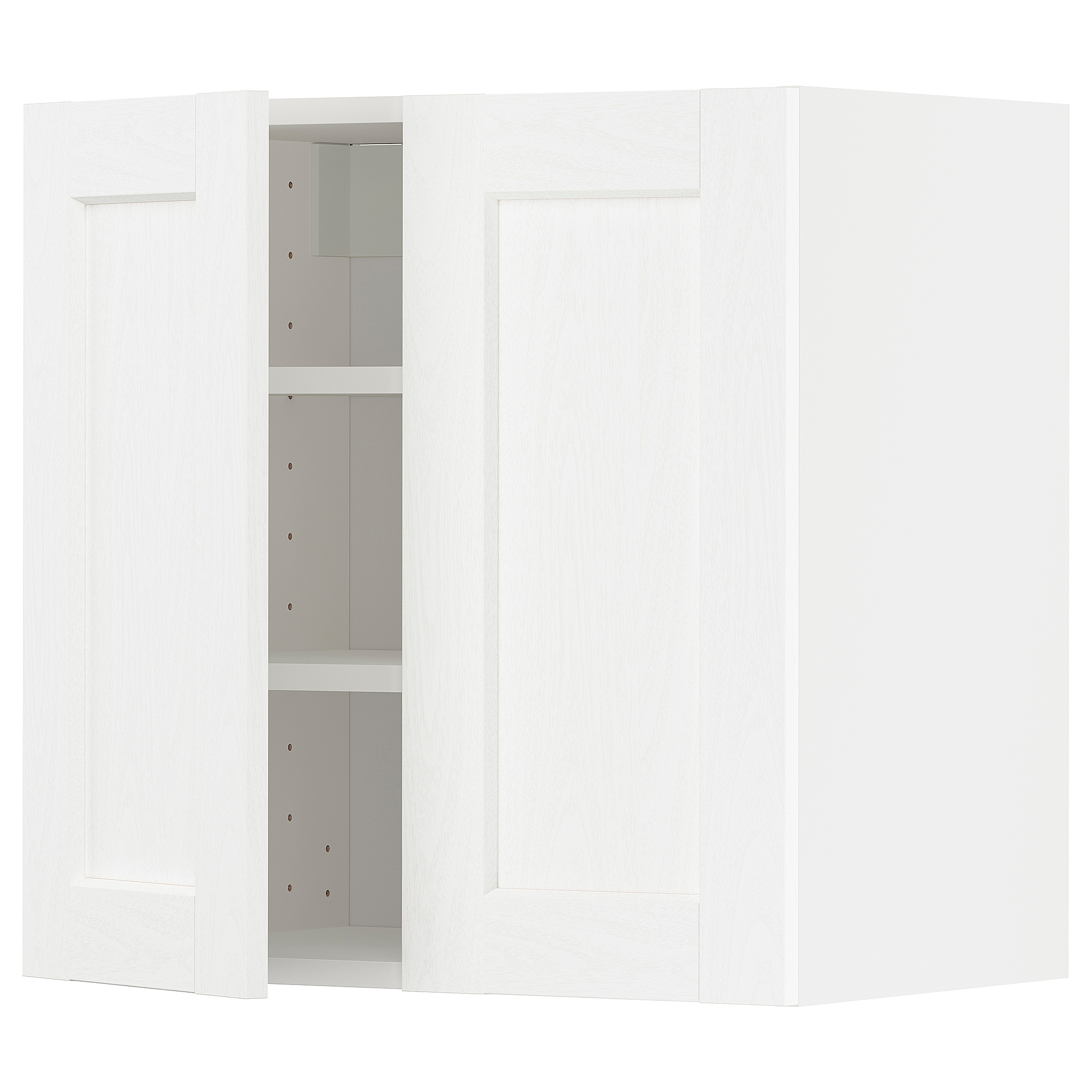 METOD wall cabinet with shelves/2 doors