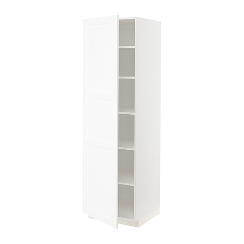 METOD high cabinet with shelves