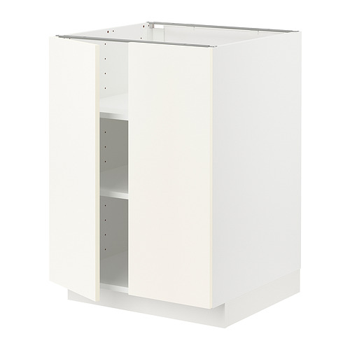 METOD base cabinet with shelves/2 doors