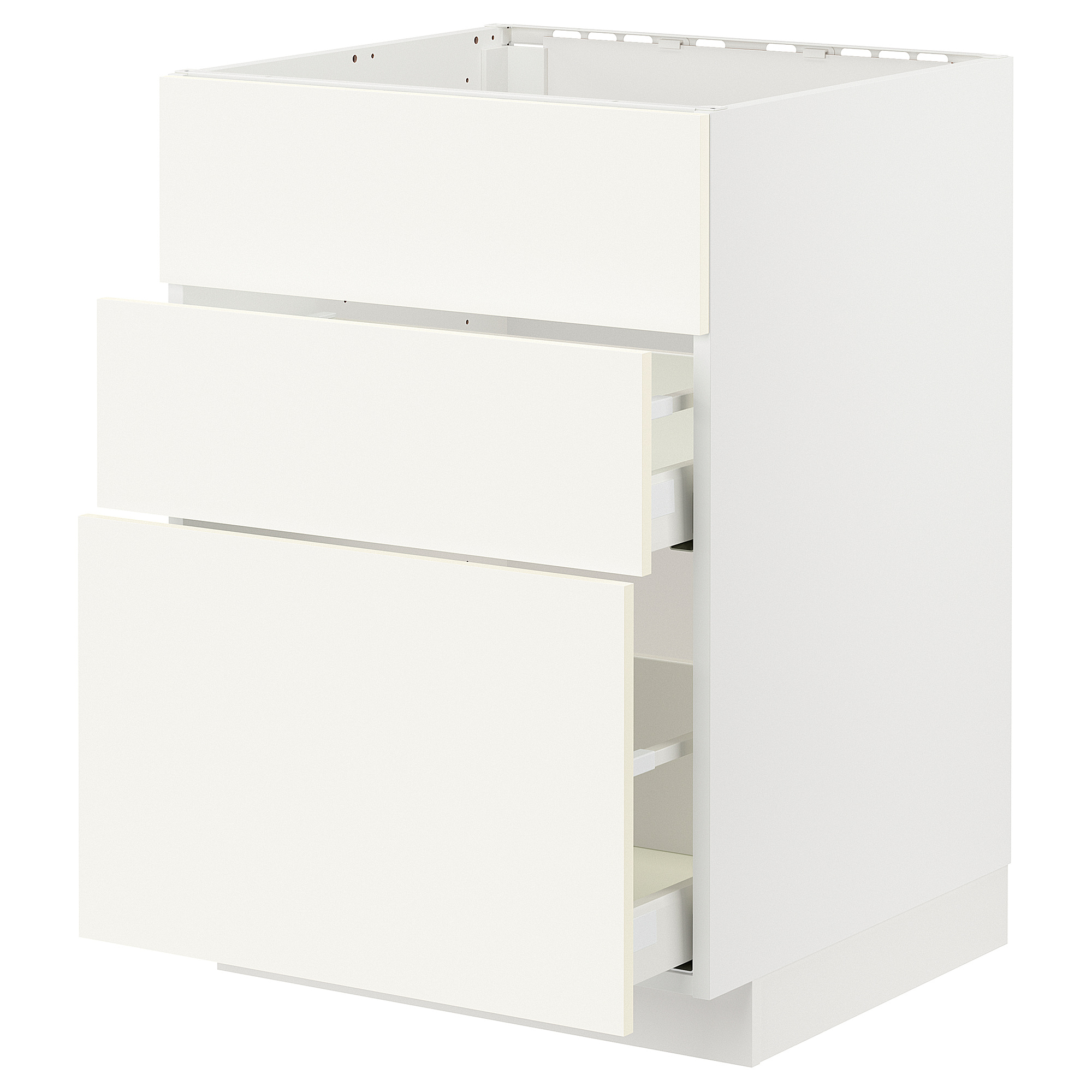 METOD/MAXIMERA base cab f sink+3 fronts/2 drawers