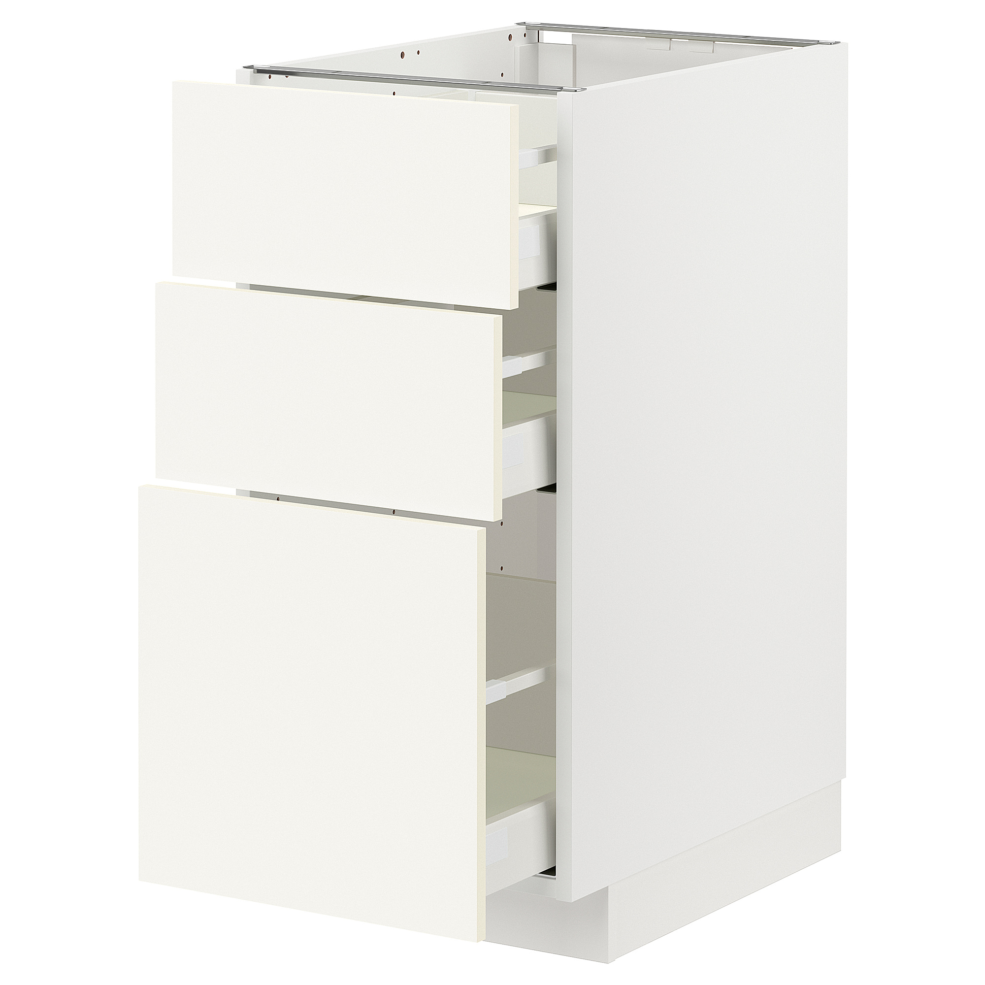 METOD/MAXIMERA base cabinet with 3 drawers