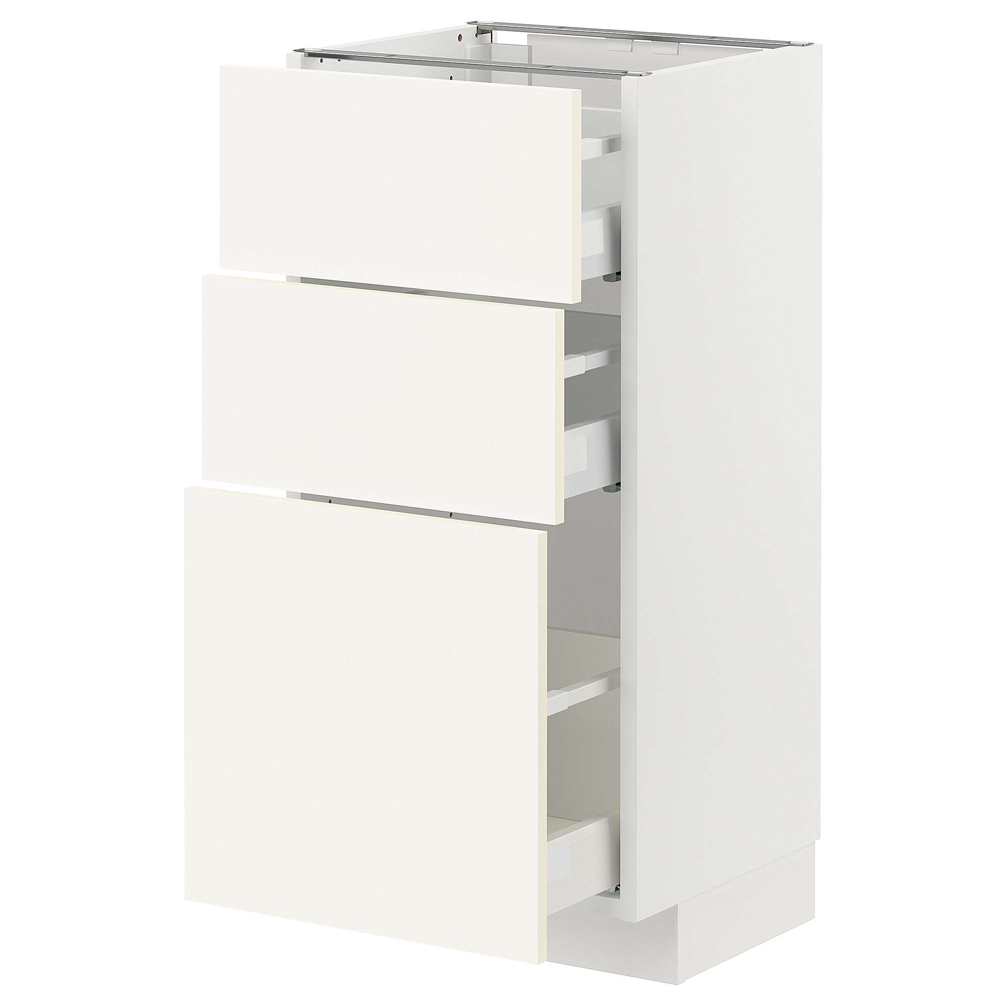 METOD/MAXIMERA base cabinet with 3 drawers