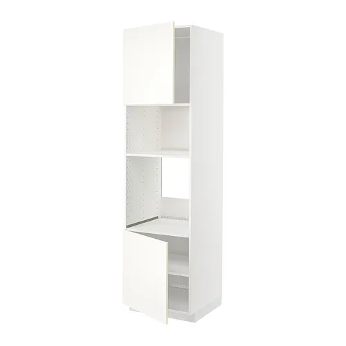 METOD - 嵌入式家電高櫃，白色/Vallstena 白色，60x60x220 公分 | IKEA 線上購物 - PE894304_S4