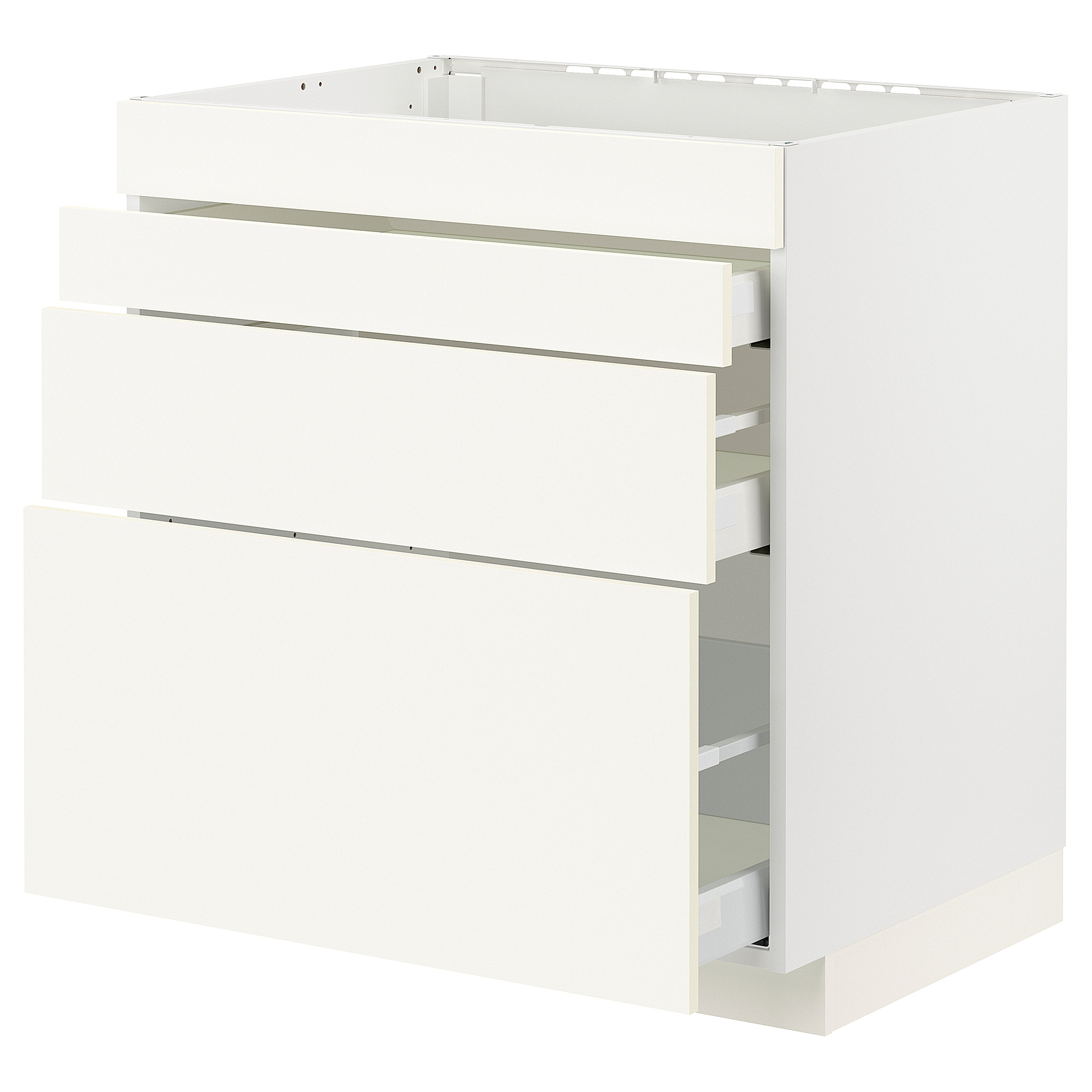 METOD/MAXIMERA base cab f hob/4 fronts/3 drawers