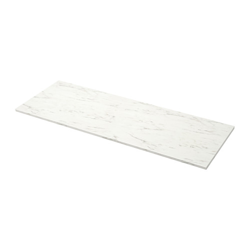 EKBACKEN - worktop, white marble effect/laminate | IKEA Taiwan Online - PE553616_S4