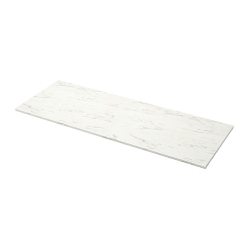 EKBACKEN - 檯面, 白色 大理石紋/美耐板, 246x2.8 公分 | IKEA 線上購物 - PE553616_S4