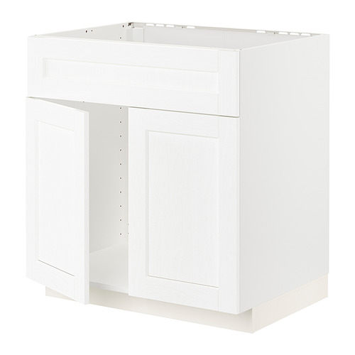 METOD base cabinet f sink w 2 doors/front