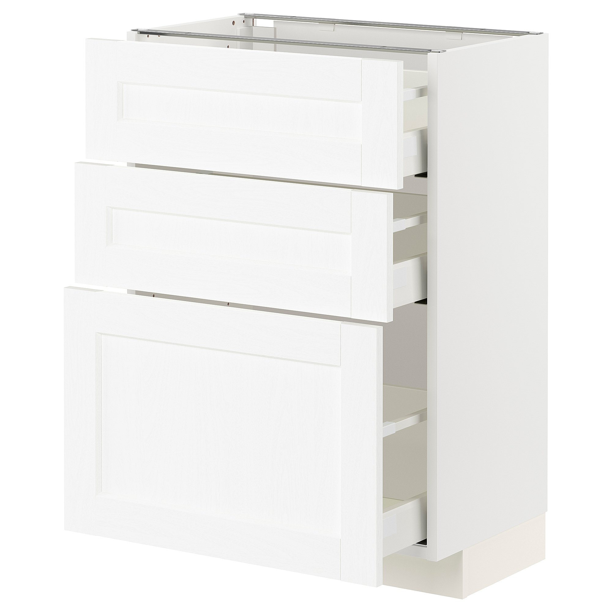 METOD/MAXIMERA base cabinet with 3 drawers