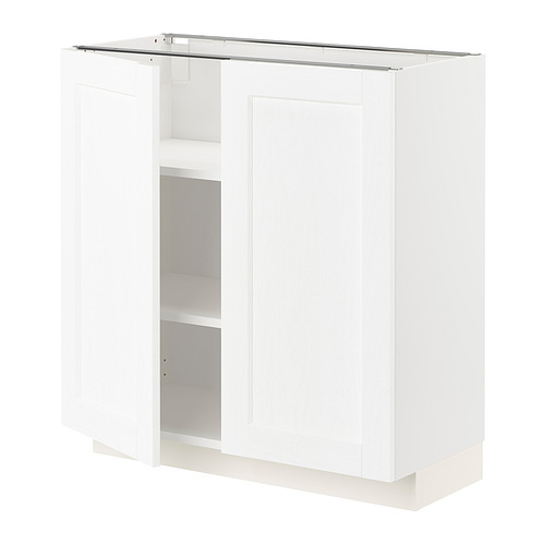 METOD base cabinet with shelves/2 doors