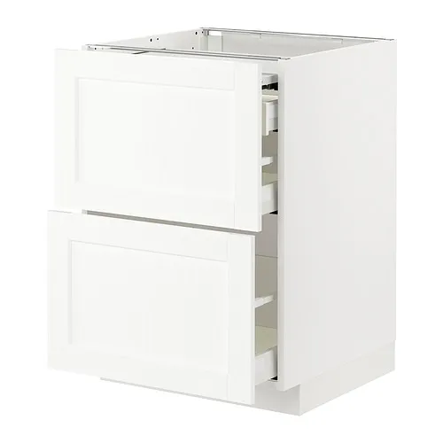 METOD/MAXIMERA bc w pull-out work surface/3drw