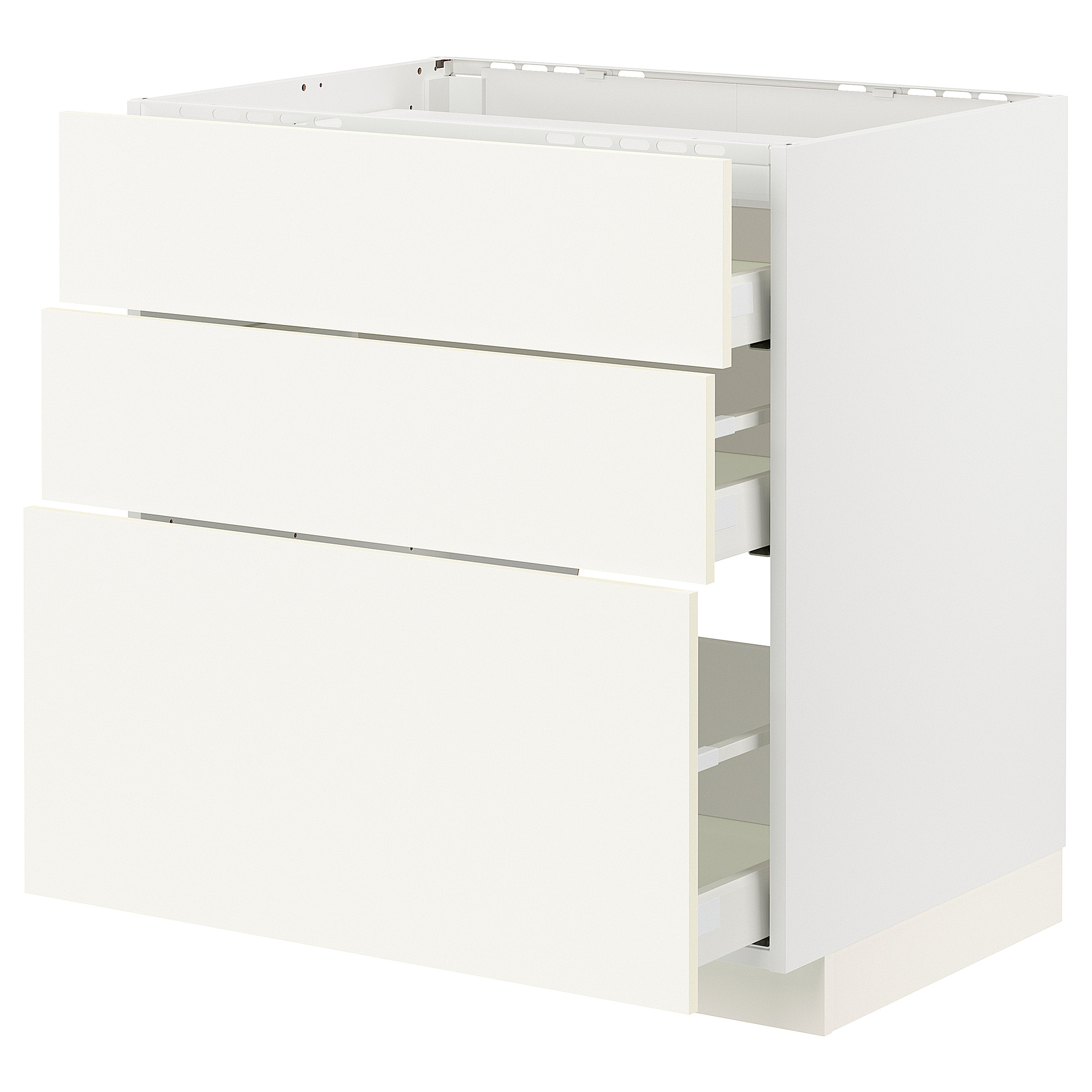 METOD/MAXIMERA base cab f hob/3 fronts/3 drawers