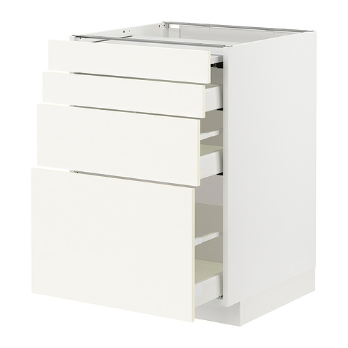 METOD/MAXIMERA bc w pull-out work surface/3drw