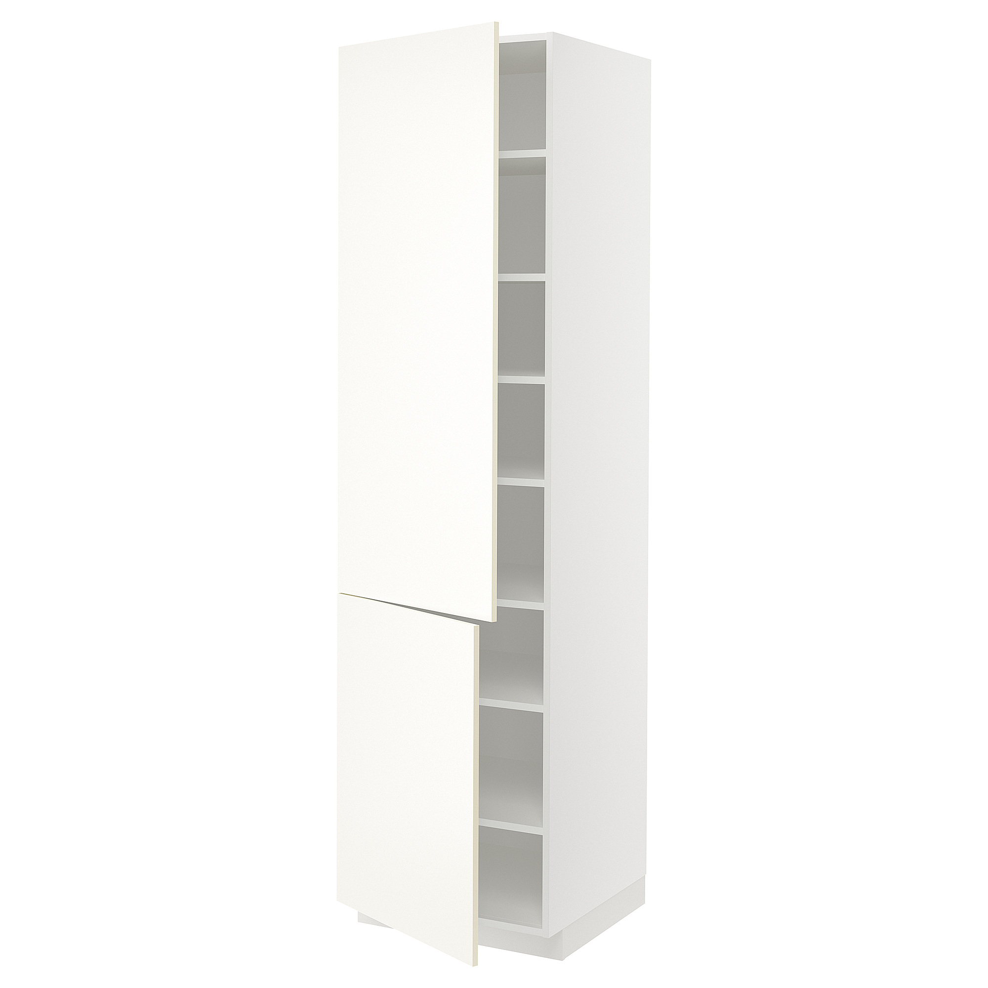 METOD high cabinet with shelves/2 doors