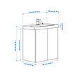 ENHET/TVÄLLEN wash-stnd w doors/wash-basin/tap
