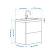ENHET/TVÄLLEN wash-stnd w drawers/wash-basin/tap