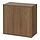 EKET - cabinet w 2 doors and 1 shelf, brown/walnut effect, 70x35x70 cm | IKEA Taiwan Online - PE960035_S1
