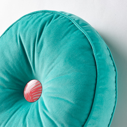 GRACIÖS - 靠枕, 絲絨/土耳其藍 | IKEA 線上購物 - PE756373_S4