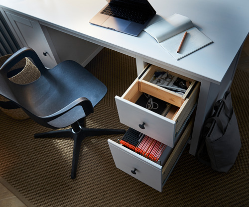 HEMNES - 書桌/工作桌, 染白色 | IKEA 線上購物 - PH171478_S4