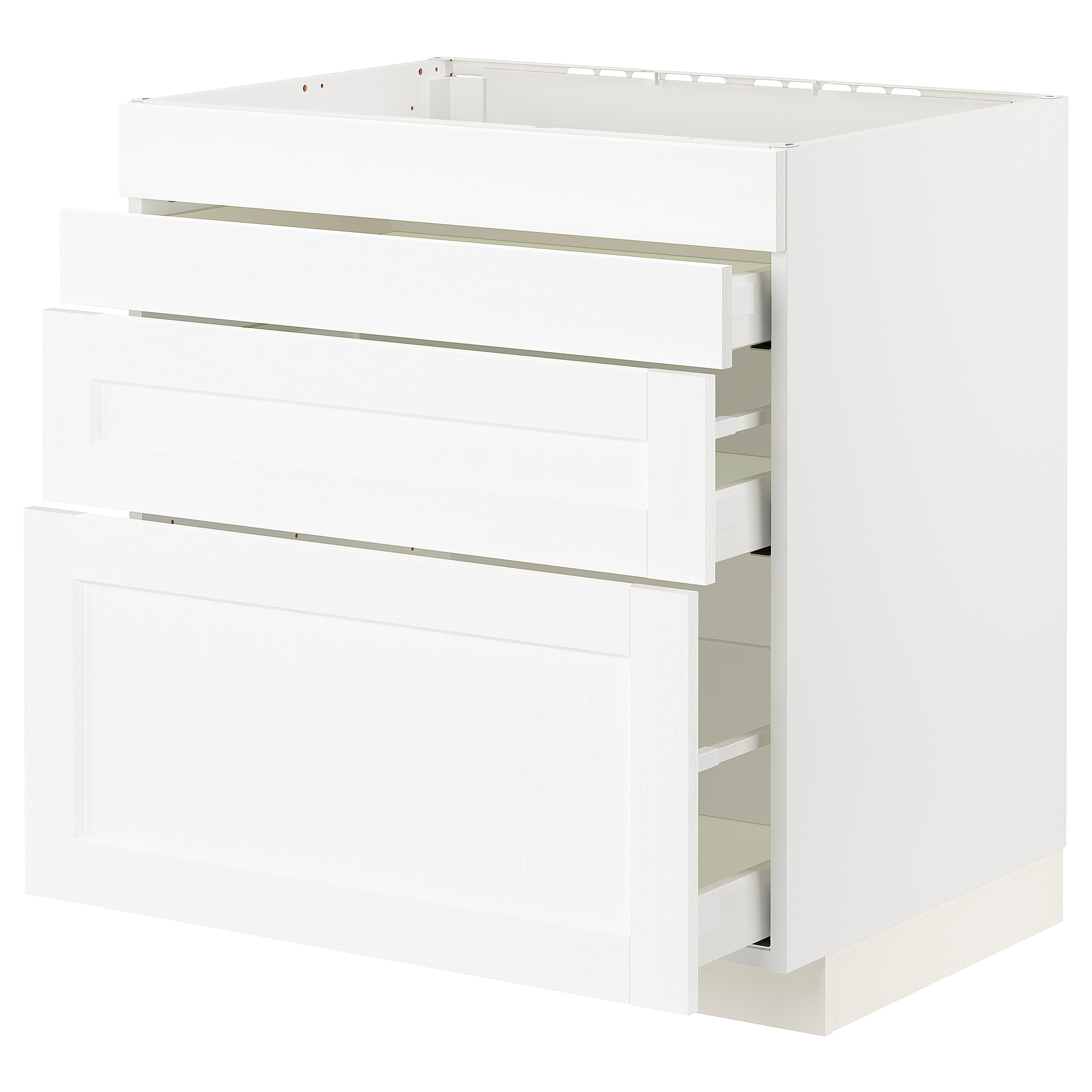 METOD/MAXIMERA base cab f hob/4 fronts/3 drawers